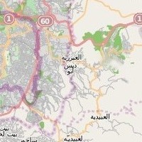 post offices in Palestine: area map for (117) Al Aizariya, Nazareen